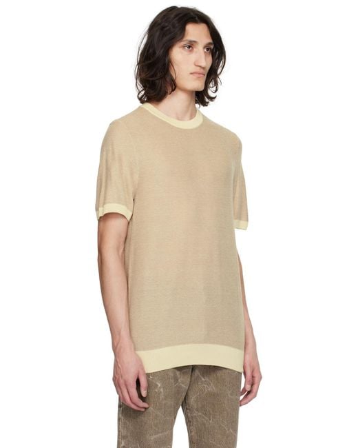 Boss Natural Off- Crewneck Sweater for men