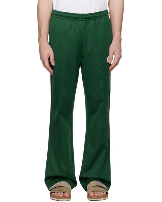 Lacoste Green Polyester-Cotton Piqué Embroidered Track Pants for men