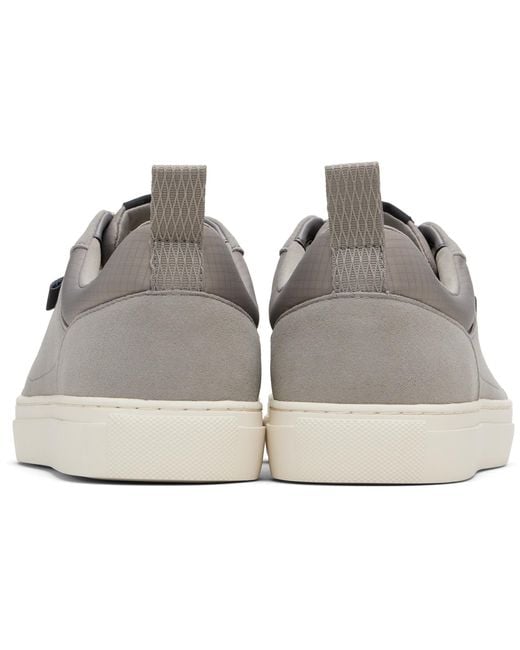 HUGO Black Faux Suede Sneakers for men