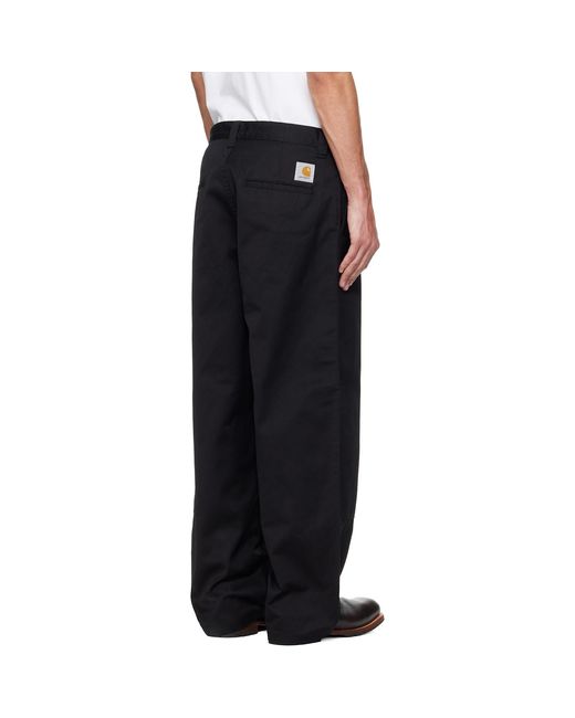 Carhartt Black Brady Double Knee Chino Trousers for men
