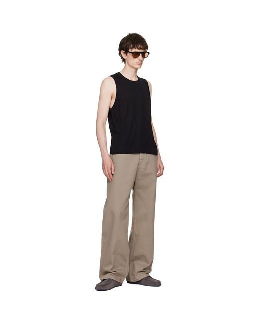 AMI Multicolor Cotton Large Fit Jeans for men