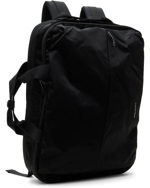 Norse Projects Black 3-way Backpack for men