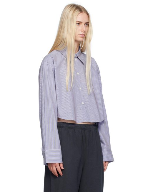 Acne Multicolor Jacquard Pinstripe Shirt