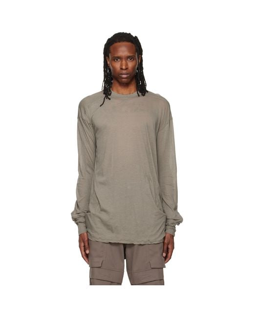 Rick Owens Brown Tower Rick S Jumbo L/S T-Shirt for men