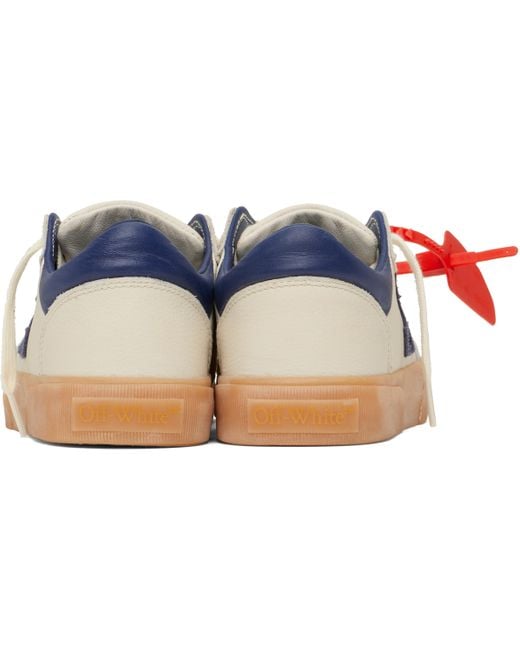Off-White c/o Virgil Abloh オフホワイト＆ブルー Vulcanized Vintage スニーカー Black