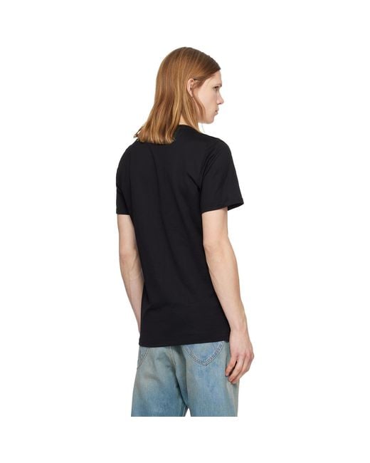 Vivienne Westwood Black Embroidered Logo T-Shirt for men
