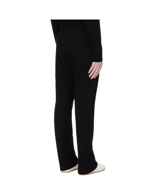 Entire studios Black Knit Lounge Pants for men