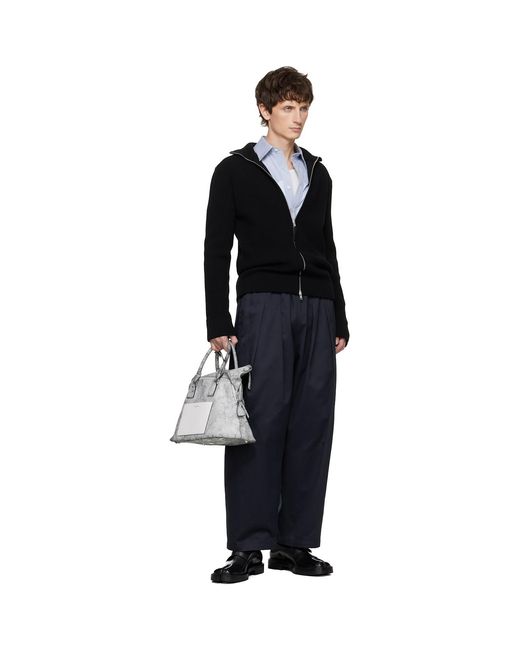 Maison Margiela Black Tabi County Loafers for men