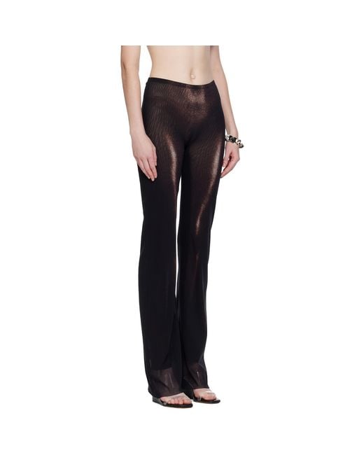 Jean Paul Gaultier Black 'The Bronze Body Dust' Lounge Pants