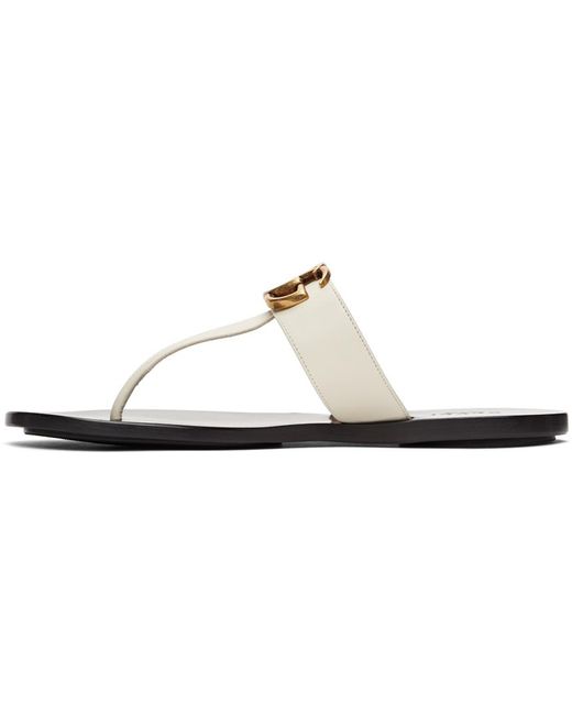 Gucci Black Off- Gg Marmont Sandals
