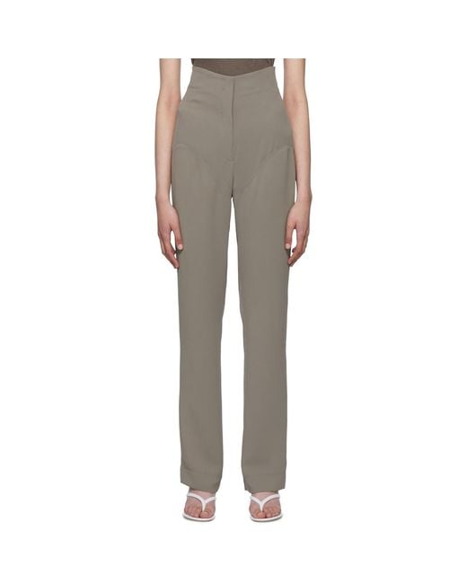 Paris Georgia Multicolor Gray Bootleg Trousers