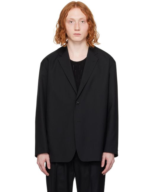 N. Hoolywood Black Tailored Blazer for men