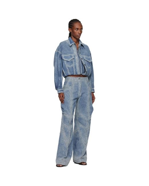Kiko Kostadinov Blue Centennial Jeans