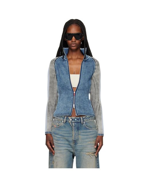 DIESEL Blue M-Estrella Cardigan