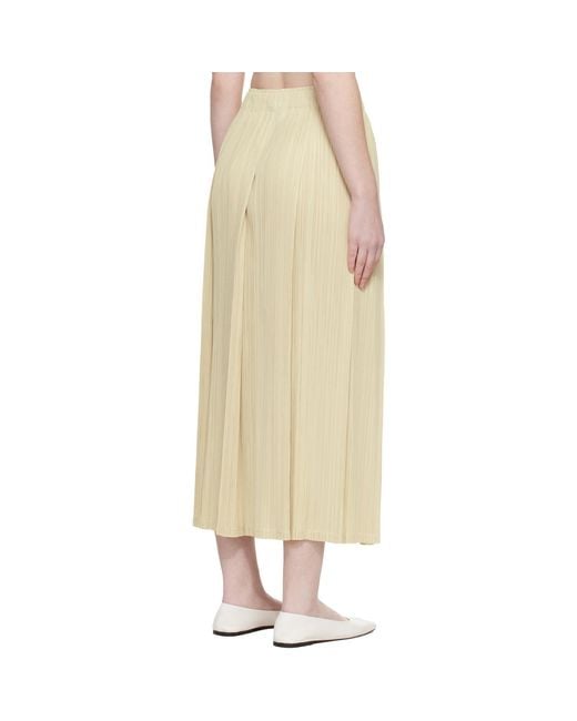 Pleats Please Issey Miyake Natural Monthly Colors December Maxi Skirt