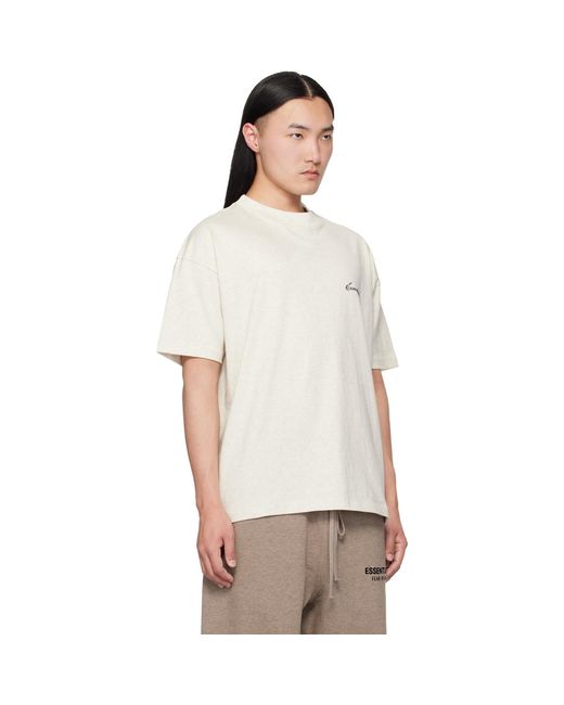 Fear Of God White Off- Classic T-Shirt for men