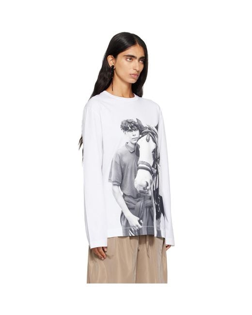 Simone Rocha Blue 'Pony Kid' Print T-Shirt