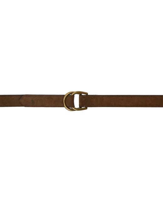 Polo Ralph Lauren Black Suede D-ring Belt for men