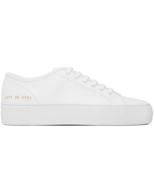 Common Projects Black White Tournament Super Low Sneakers