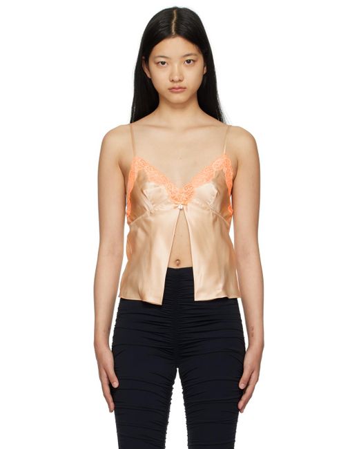 T By Alexander Wang Black Tan Butterfly Camisole