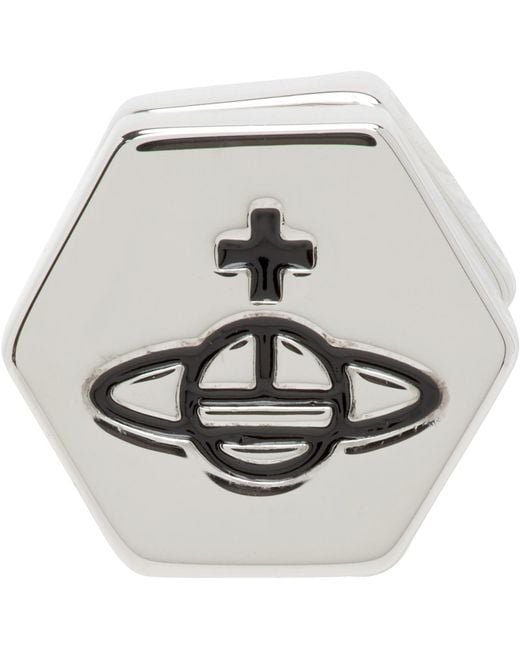 Vivienne Westwood Metallic Adel Single Stud Earring for men