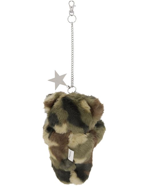 VAQUERA Black Teddy Bear Keychain for men