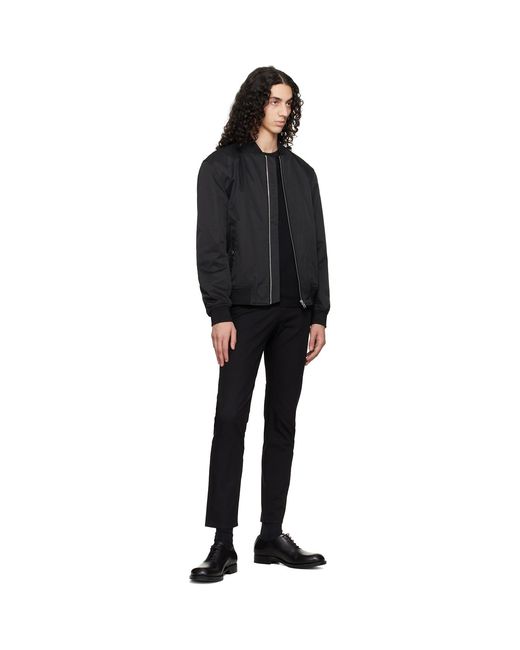 Boss Black Water-Repellent Bomber Jacket for men