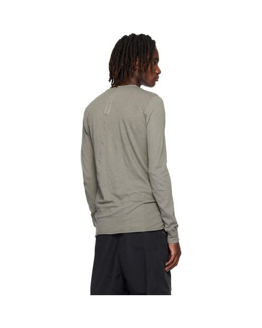 Rick Owens Black Temple Basic Ls T-Shirt for men