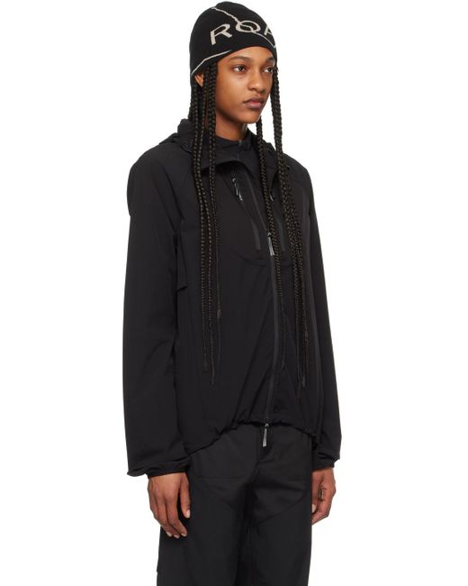 Roa Black Hooded Jacket