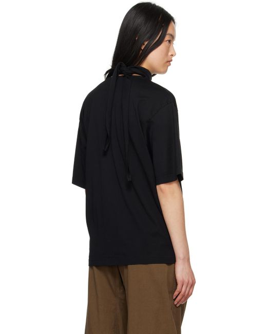 Lemaire Black Scarf T-Shirt