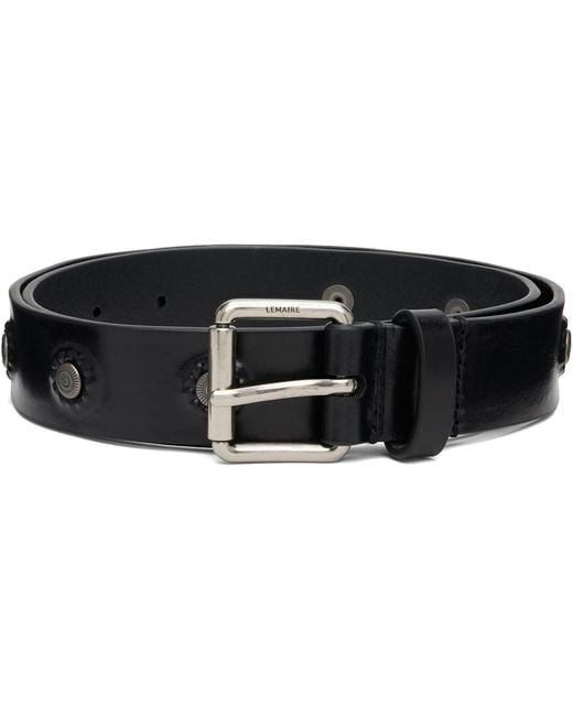 Lemaire Black Marguerite Belt