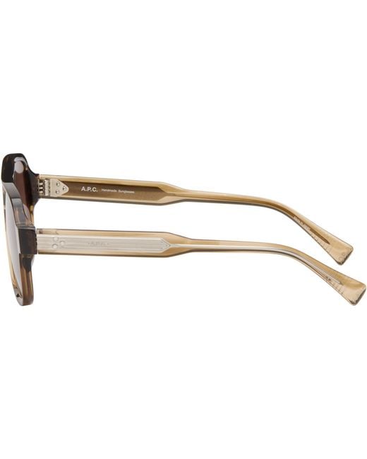 A.P.C. Black 'Les Navigator' Sunglasses for men