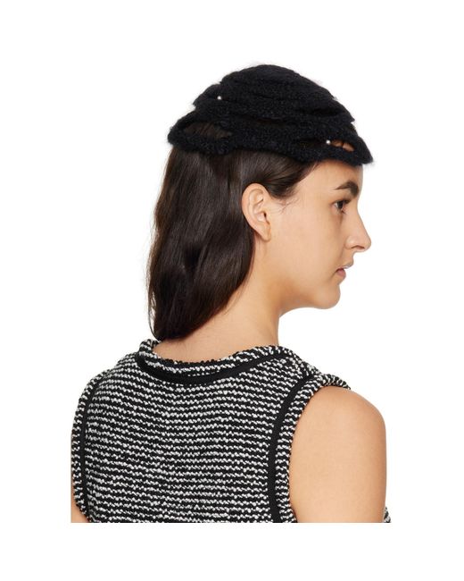 Rui Black Mohair Beanie