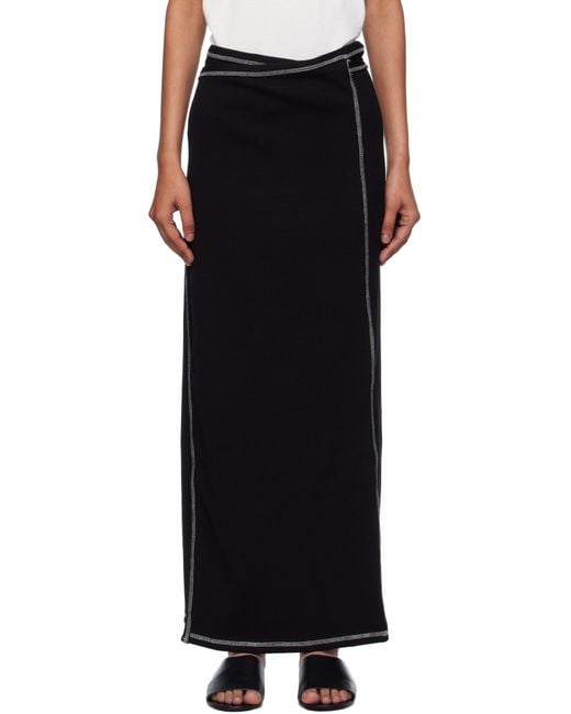 Baserange Black Brig Maxi Skirt