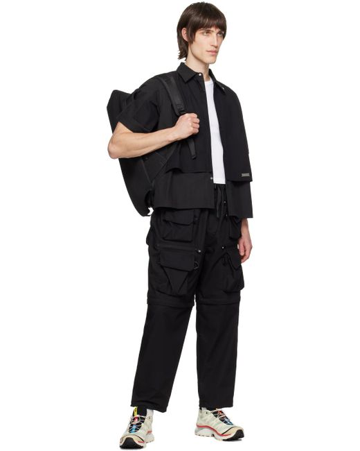 Côte&Ciel Black Isar M Ecoyarn Backpack for men