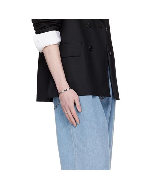 Le Gramme Black Ribbon 21G Bracelet for men