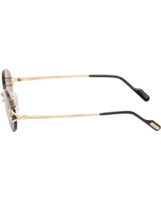 Cartier Black Classic C Motif Sunglasses for men
