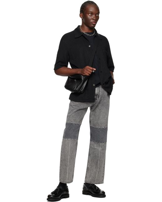 Our Legacy Black Gray Extended Third Cut Jeans for men