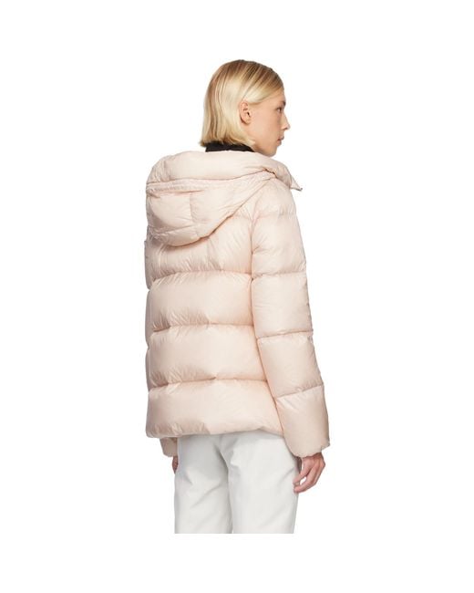 Moncler Natural Serittes Hooded Short Down Jacket
