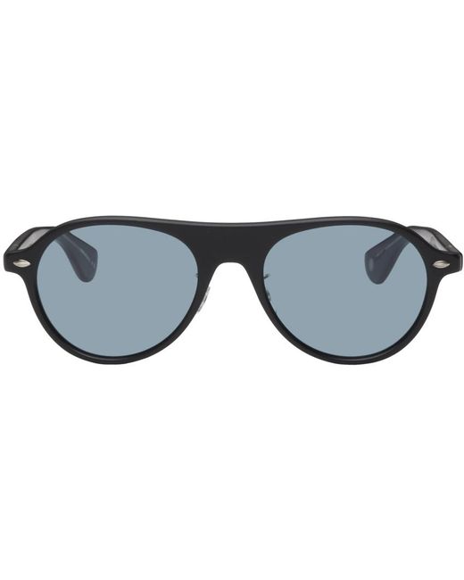 Garrett Leight Black Lady Eckhart Sunglasses for men