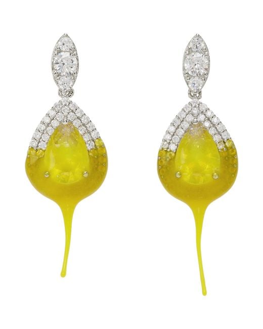 OTTOLINGER Yellow Dipped Diamond Earrings