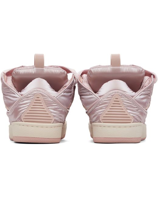 Lanvin Pink Nylon Curb Sneakers for men