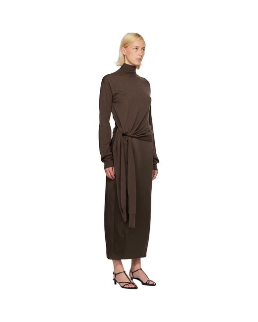 Rohe Brown 4-Sleeved Knitted Turtleneck