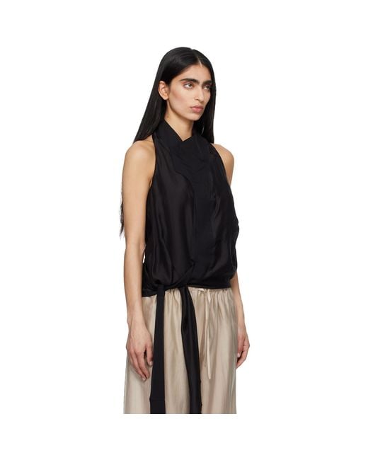 Entire studios Black Fluid Top