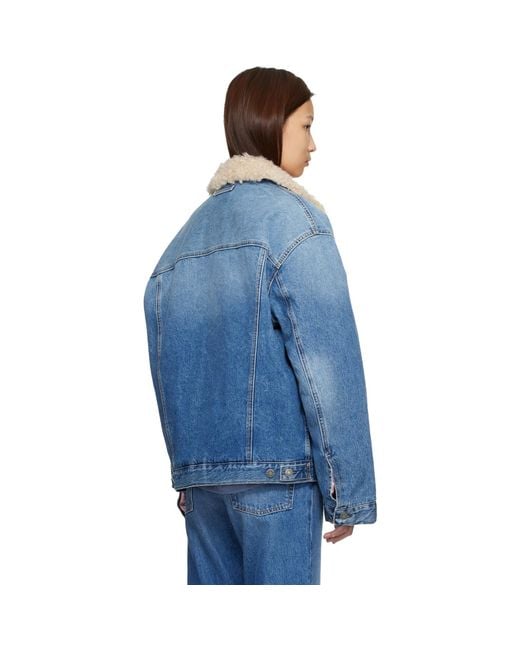 Acne Blue Lined Denim Jacket