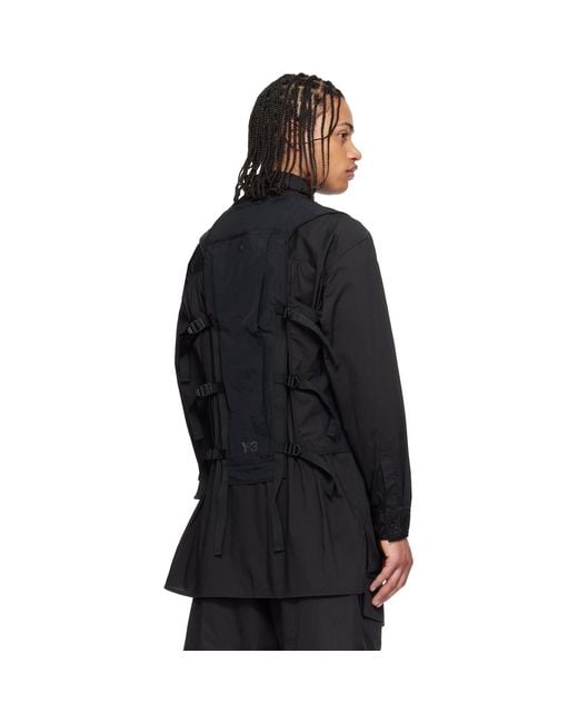 Y-3 Black Tactical Utility Vest for men