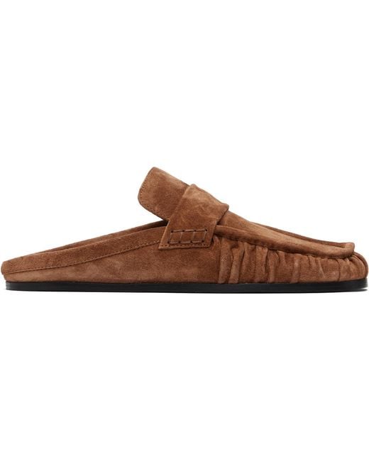 Jil Sander Black Tan Moc Toe Loafers