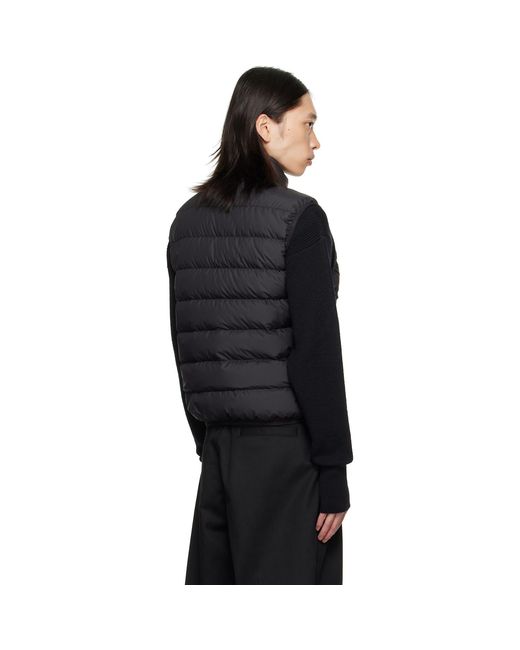 Moncler Black Contrin Down Vest for men