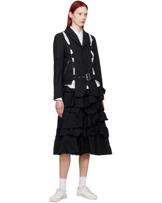 COMME DES GARÇON BLACK Comme Des Garçons カットアウト テーラードジャケット Black