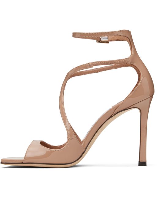 Sandales À Talon Azia 95 Roses Jimmy Choo en coloris Brown